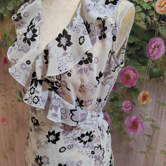 New York & Company Ruffled Blouse Sz XS - Picture 3 of 5